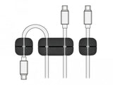Delock Cablehalter Kombi Set 3 Stück Schwarz