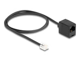 Delock Cable Telefono Rj11 Macho A Rj45 Hembra Negro 1 M