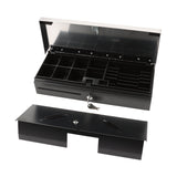 Olympia Hs 170s Cajón Para Dinero Con Cerradura Compatible Con Rj12, 8 Compartimentos Para Monedas Y 6 Billetes, Metálica