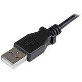 Startech Cable Usb 2.0 A Micro Usb 1m Acodado Carga Y Sincronizacion Usbaub1mra