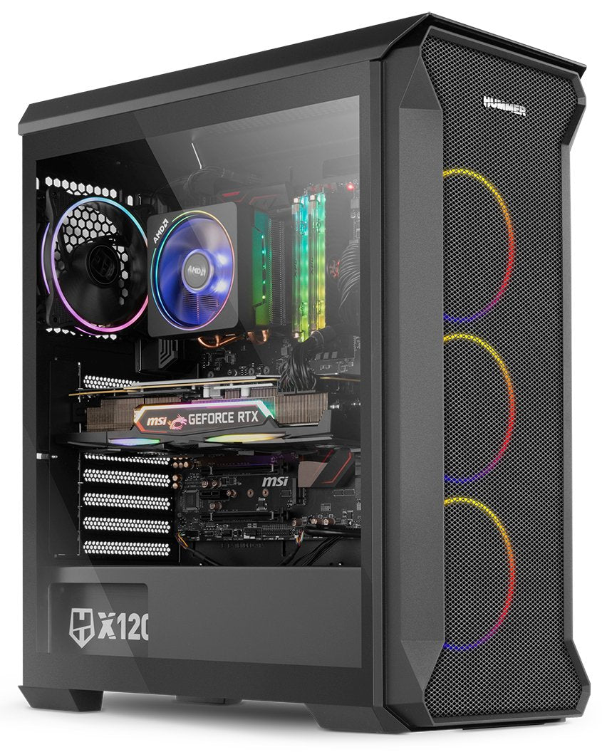 Caja Pc Nox Atx Hummer Quantum 1xusb3.0 2xusb2.0 Negro Argb