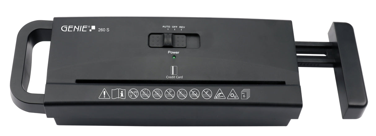 Genie 260 S Triturador De Papel Corte En Tiras 73 Db Negro