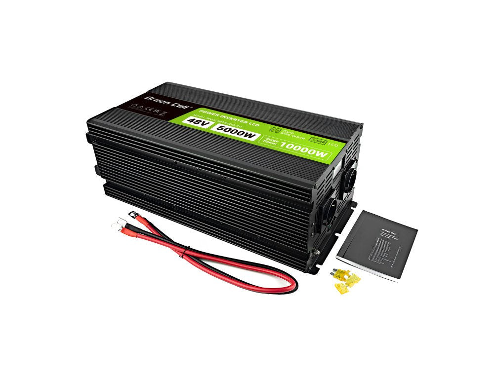 Green Cell Powerinverter Lcd 48v 5000w/10000w Car Inverter With Display - Pure Sine Wave