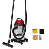 Einhell Tc-Vc 3055 S, Aspirador En Seco/Mojado Plateado/Rojo 2342235
