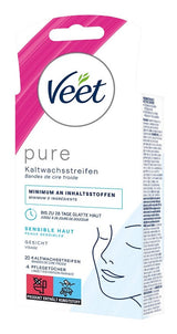 Veet Kaltwachsstreifen Beine Sensible Haut 20er