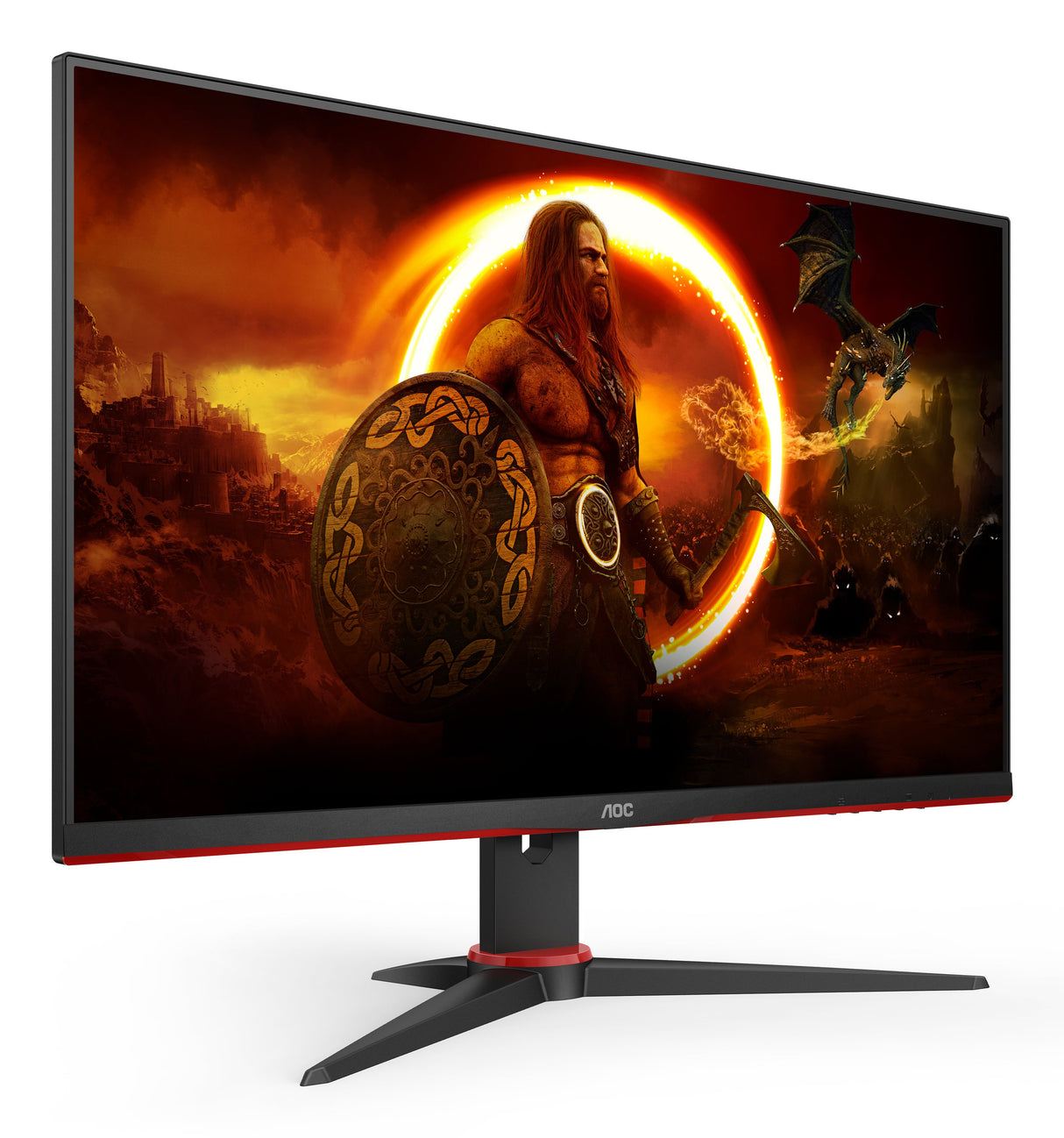 EAN 4038986199919 - AOC 24G2SAE/BK pantalla para PC 60,5 cm (23.8") 1920 x 1080 Pixeles Full HD Negro, Rojo imagen 6