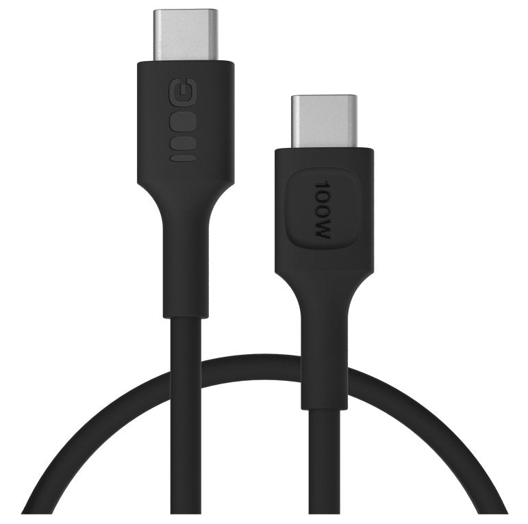 Green Cell Usb-C To Usb-C Cable Powerflex 100w 0.3m Negro - Silicone