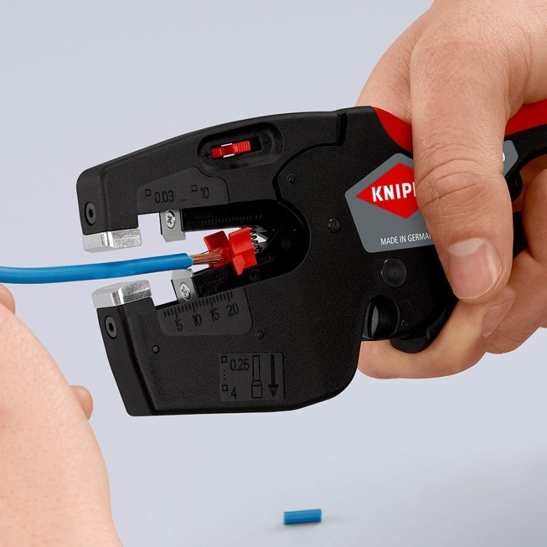 Knipex Nexstrip Multiherramienta De Electricista, Alicate Pelacables Negro/Rojo 12 72 190 Sb