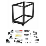 EAN 0065030887137 - StarTech.com 4POSTRACK15U armario rack Rack o bastidor independiente Negro imagen 7