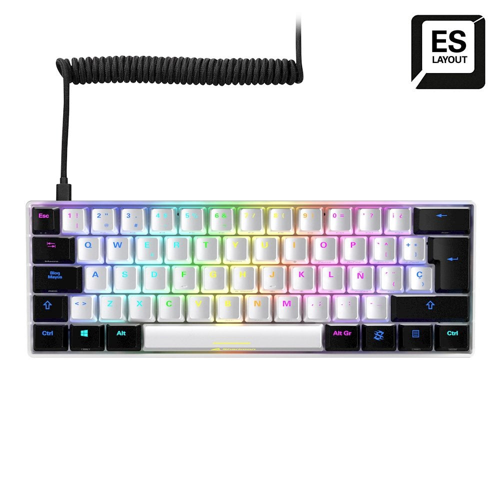 EAN 4044951033966 - Sharkoon SGK50 S4 teclado Juego USB QWERTY Español Blanco imagen 3