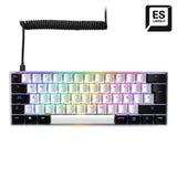 EAN 4044951033966 - Sharkoon SGK50 S4 teclado Juego USB QWERTY Español Blanco imagen 3