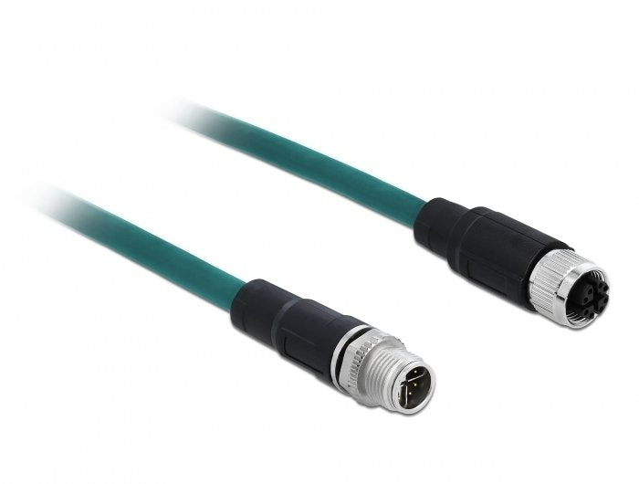 Delock Cable De Red M12 8 Pin Tpu 5 M