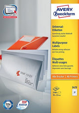 Avery Etiquetas Blancas - Ecológicas, Certificadas Fsc® 70 X 32mm, A4