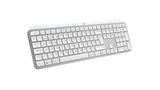 Teclado Portugués Logitech Mx Keys S Rf Wireless + Bluetooth Aluminio, Blanco