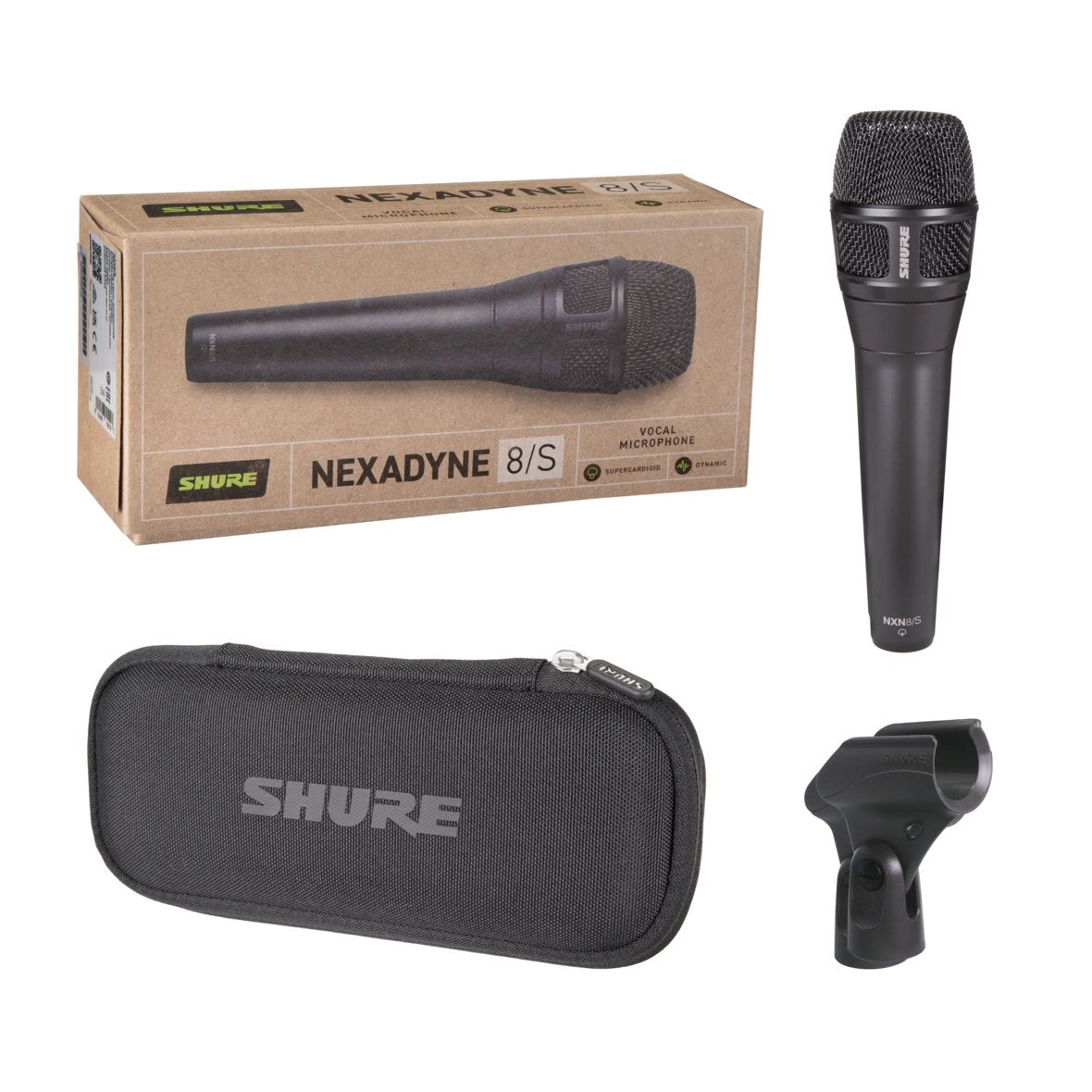 Micrófono Shure Nexadyne 8/S  Dinámico, Supercardioide Con Conector Xlr, Negro