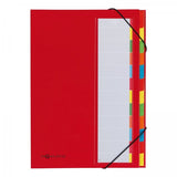 Pagna 44133-01 Carpeta Cartón, Papel, Poliéster, Caucho Rojo