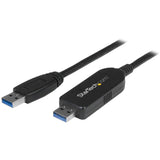 Startech.Com Usb 3.0 Data Transfer Cable For Windows & Mac 2m (6ft) Adaptador De Conexión Directa Usb 3.0 Usb 3.0 Negro