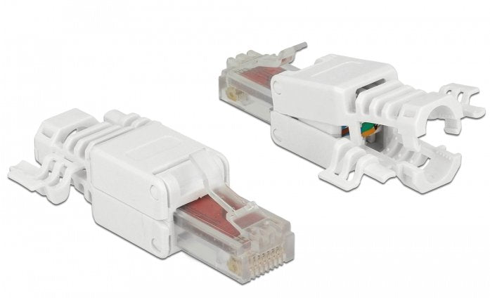 Delock Conector Rj45 Macho Cat.6 Utp Sin Herramientas Pack 2 Unidades - Autocrimpable