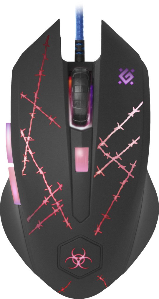 EAN 4714033520201 - Defender Forced GM-020L ratón Juego Ambidextro USB tipo A Óptico 3200 DPI imagen 1