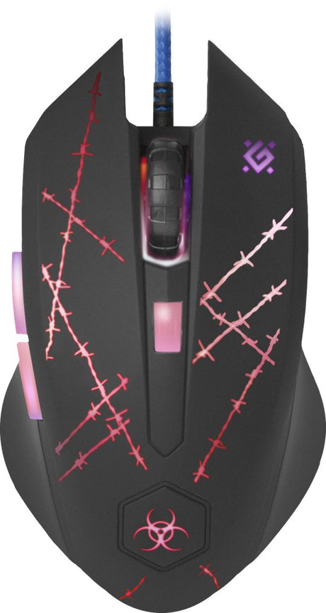 EAN 4714033520201 - Defender Forced GM-020L ratón Juego Ambidextro USB tipo A Óptico 3200 DPI imagen 1