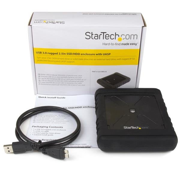 EAN 0065030860802 - StarTech.com S251BRU33 caja para disco duro externo Carcasa de disco duro/SSD Negro 2.5" imagen 6