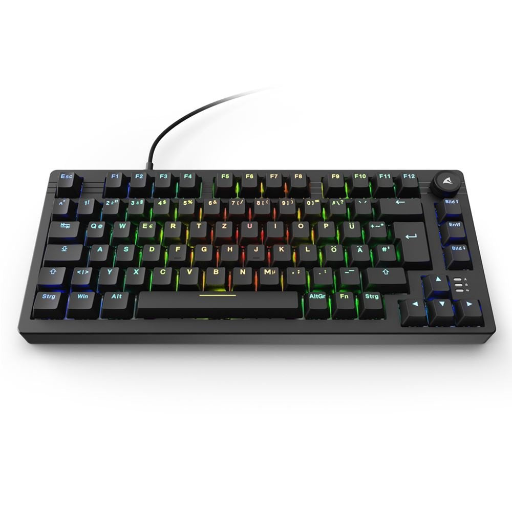 Sharkoon Skiller Sgk25, Teclado De Juegos Negro, De-Layout, Huano Red 4044951041824