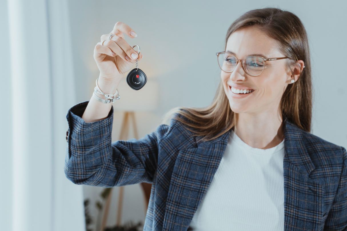 Localizador Verbatim My Finder Bluetooth Tracker Myf-01 Compatible Con Apple Incluye Llavero Y Pila Negro