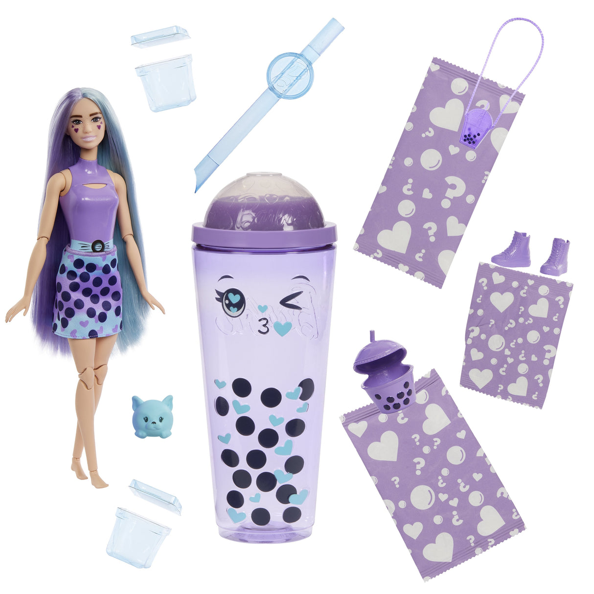 Muñeca Mattel Barbie Pop! Reveal Bubble Tea Series - Taro Milk Htj19