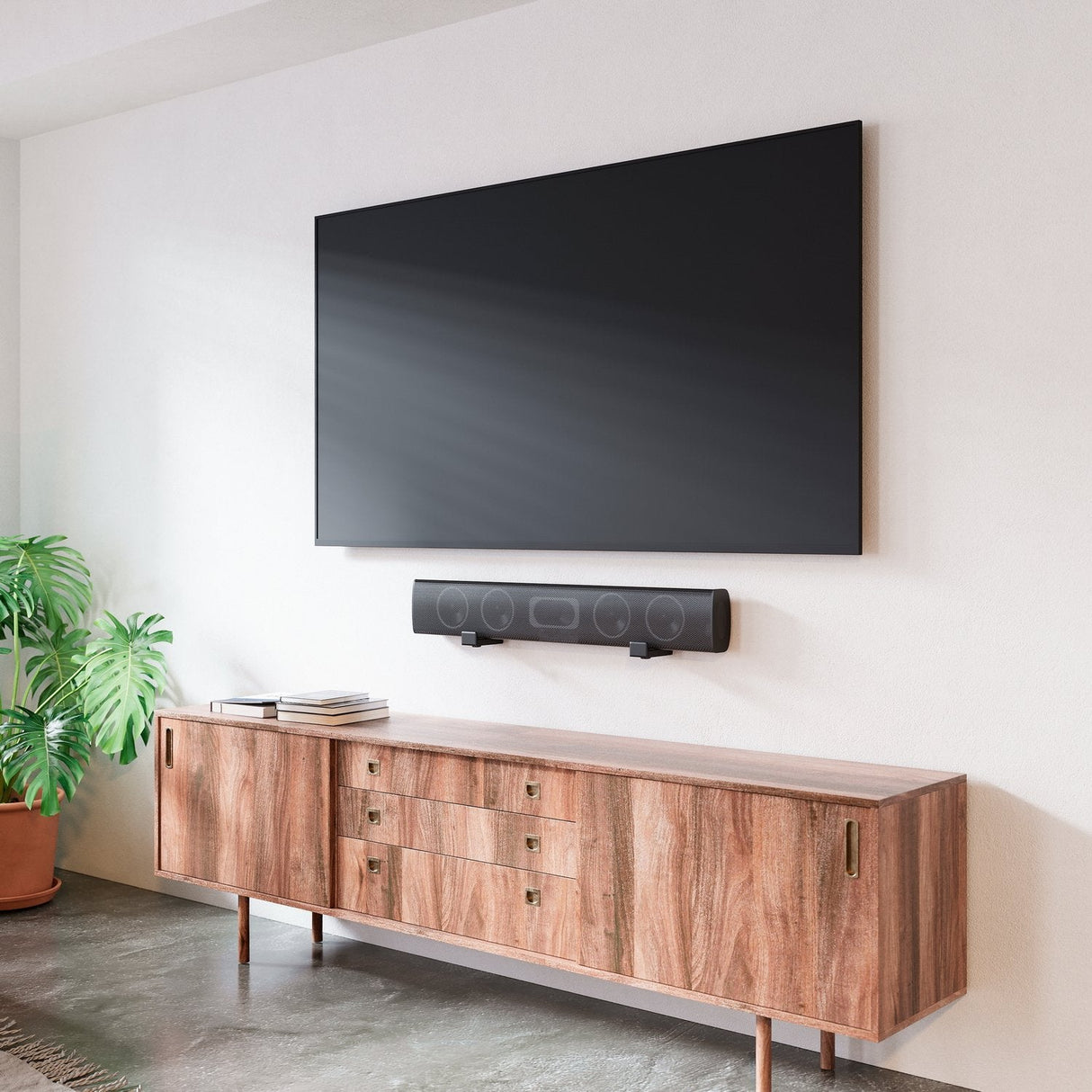 Aisens Soporte Universal De Pared Para Barra De Sonido - Negro