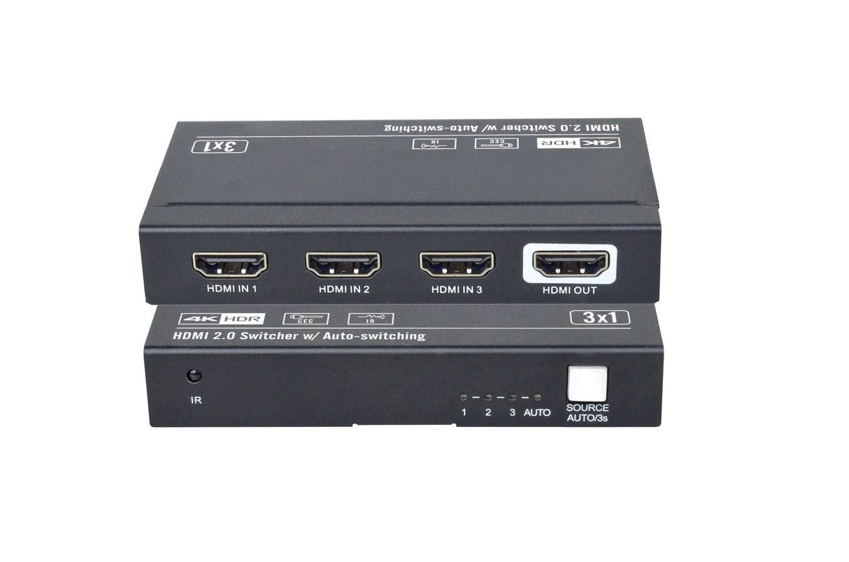 Hdmi Switcher 3x1 8k@60hz  With Cec And Ir