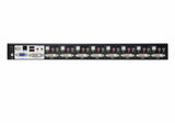 Aten Desktop Kvm 8-Port Usb Dvi Dual Link Kvm Switch With Au Conmutador Kvm De Tipo Usb De 8 Puertos Con Interfaz Dvi Dual Link Y Transmisión Del Sonido