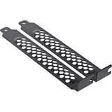 Inline® Pci / Pci-E Slot Cover Bracket Perforated 2pcs. Set Negro