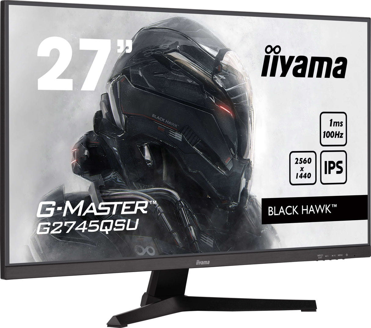 Monitor Gaming  Iiyama G-Master G2745qsu-B2 68,5 Cm 27", Negro Mate, Qhd, Ips, Adaptive-Sync G2745qsu-B2