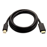V7 Mini Displayport Macho A Hdmi Macho, 2 Metros, Unidireccional Desde Displayport Color Negro, Máxima Resolución De Vídeo De 1080p