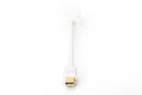 EAN 4016032292425 - Digitus DB-340404-001-W adaptador de cable de vídeo 0,15 m Mini DisplayPort HDMI tipo A (Estándar) Blanco imagen 4