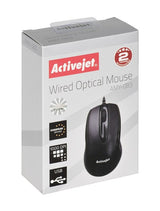 Ratón Activejet Amy-083  Usb Tipo A Óptico 1000 Dpi Ambidextro