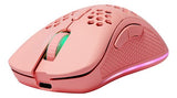 Deltaco Pm80 Gaming Maus Wireless Ultraleicht Rgb Pink