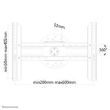 EAN 8717371446345 - Neomounts LED-WR100BLACK soporte para TV 190,5 cm (75") Negro imagen 7