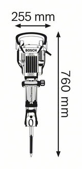 Martillo Demoledor Bosch Professional Gsh 16-28 Professional Azul, 1.750 Vatios, Carro 611335000