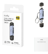 EAN 6971690794873 - Cudy lector de tarjeta USB 2.0 Type-A/Type-C Gris, Plata imagen 4