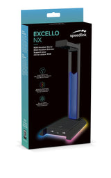 Speedlink Excello Nx Rgb Headset Stand, Usb 2.0 Hub, Black
