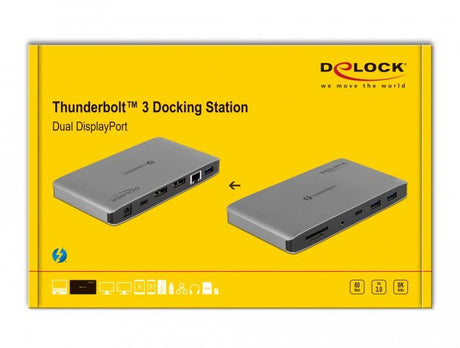 EAN 4043619877775 - DeLOCK 87777 base para portátil y replicador de puertos Alámbrico Gris imagen 6