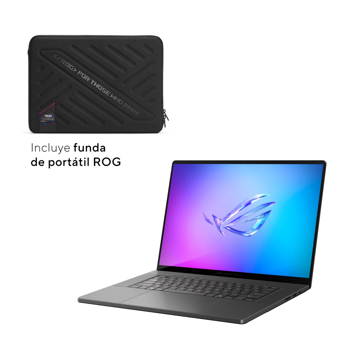 Asus Rog Zephyrus G16 Oled Gu605cw-Qr120w - Ordenador Portátil Gaming De 16" Wqxga 240hz (Core Ultra 9 285h, 32gb Ram, 2tb Ssd, Rtx 5080 16gb, Windows 11 Home) Gris Eclipse - Teclado Qwerty Español