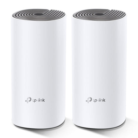EAN 6935364085278 - TP-Link Deco E4 (2-pack) Doble banda (2,4 GHz / 5 GHz) Wi-Fi 5 (802.11ac) Blanco, Gris Interno imagen 1