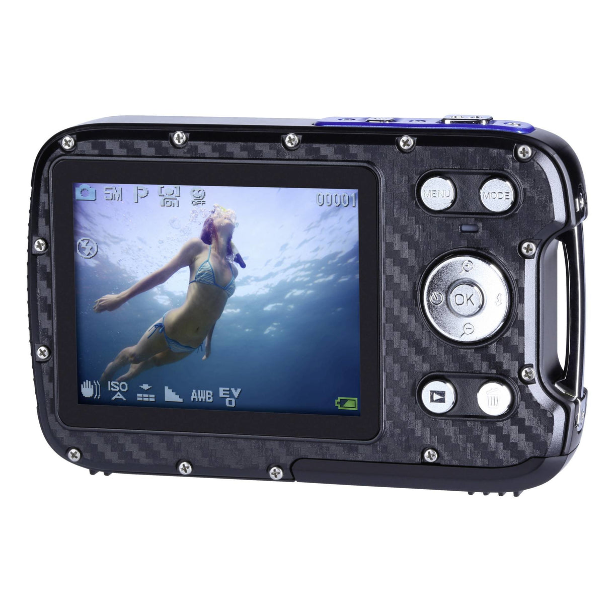 EAN 4048805100705 - Rollei Sportsline 60 Plus Cámara compacta 8 MP CMOS 5616 x 3744 Pixeles Negro, Azul, Blanco imagen 2