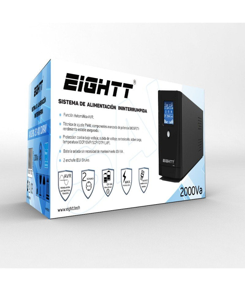 Eighht Sai 2000va Sistema De Alimentación Ininterrumpida