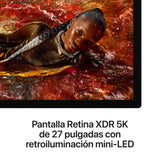 Apple Studio Display Xdr (68.29 Cm (27 Zoll), Plata, Vesa Mount Adaptador, Standardglas, 5k Retina Xdr, Webcam, 120hz Panel) Mfen4fd/A
