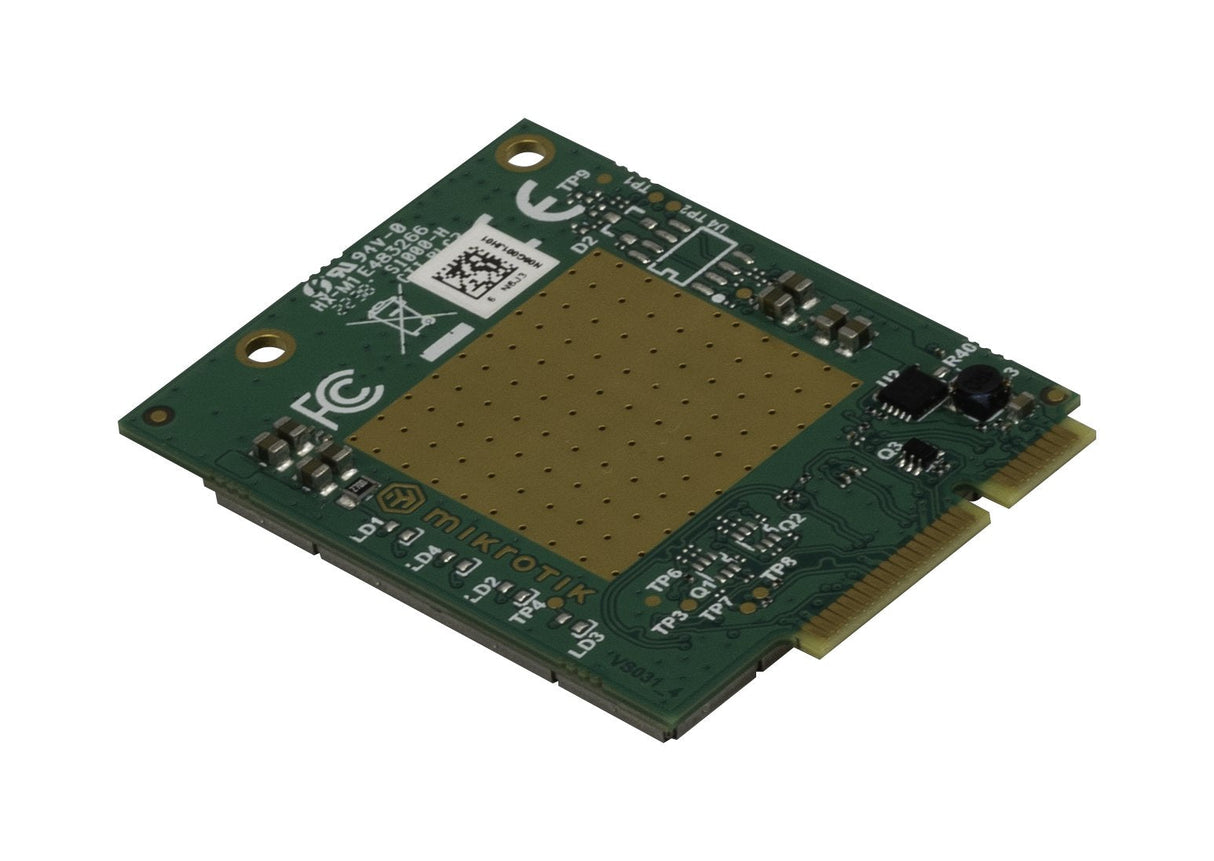 Mikrotik R11el-Fg621-Ea (R11e-Lte6 V2) Tarjeta Minipci-E 3g/4g/Lte Con 2 Conectores U.Fl Para Bandas Internacionales 1/3/5/7/8/20/28/38/40/41, Cat6