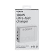 EAN 8021735204527 - Celly PS3GAN100WWH cargador de dispositivo móvil Universal Blanco Corriente alterna, USB Carga rápida Int imagen 1