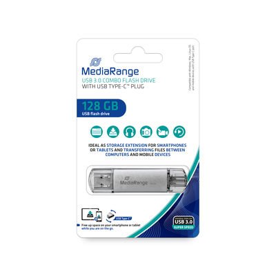 Pendrive Mediarange Usb-Stick 64 Gb Usb 3.1 Combo Mit Usb Type-C